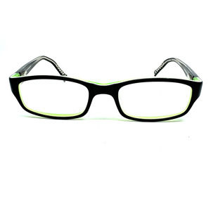 Nike 5515 002 Black White Lime Green Eyeglasses Frames 48-17 140 Men Women H9753